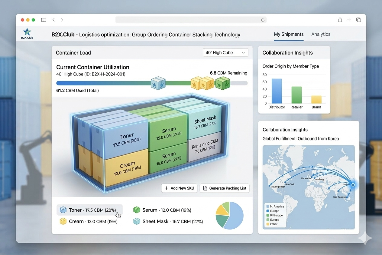 B2X.club Container Stacking Technology